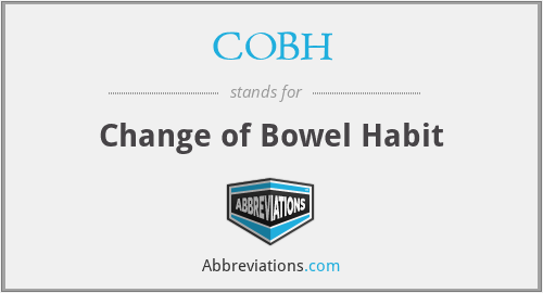 COBH - Change of Bowel Habit