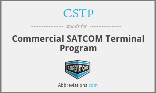 CSTP - Commercial SATCOM Terminal Program