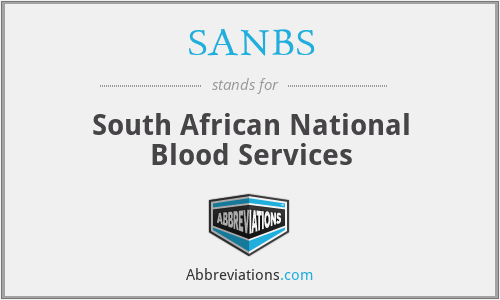 SANBS - South African National Blood Services