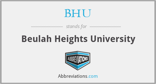 BHU - Beulah Heights University