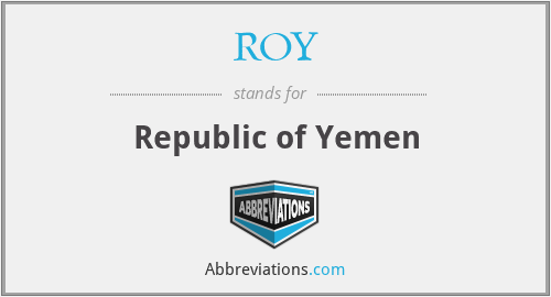 ROY - Republic of Yemen