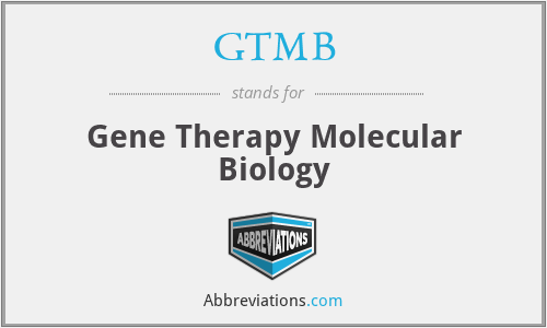 GTMB - Gene Therapy Molecular Biology