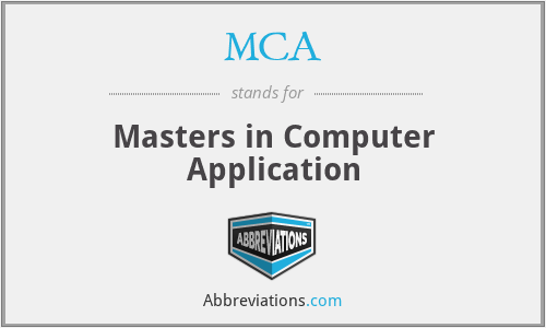 MCA - Masters in Computer Application