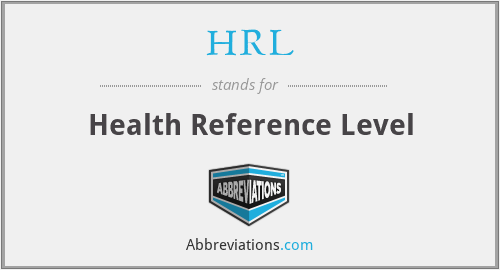 HRL - Health Reference Level