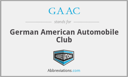 GAAC - German American Automobile Club