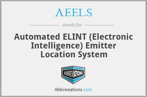 AEELS - Automated ELINT (Electronic Intelligence) Emitter Location System