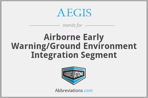 AEGIS - Airborne Early Warning/Ground Environment Integration Segment