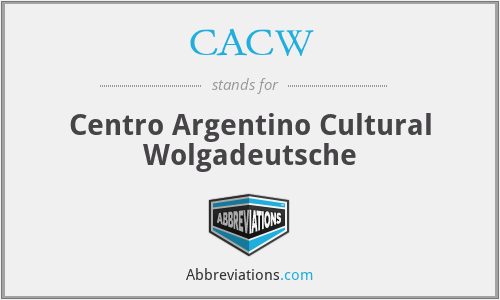 CACW - Centro Argentino Cultural Wolgadeutsche