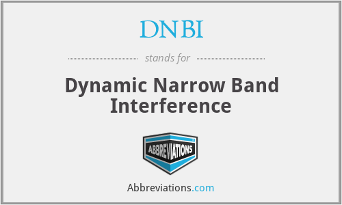 DNBI - Dynamic Narrow Band Interference