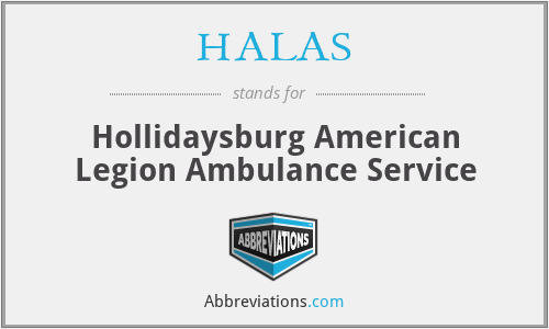 HALAS - Hollidaysburg American Legion Ambulance Service