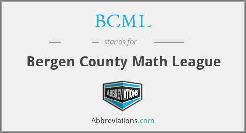 BCML - Bergen County Math League