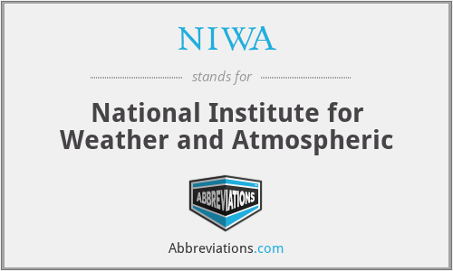 NIWA - National Institute for Weather and Atmospheric