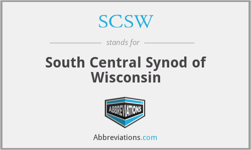 SCSW - South Central Synod of Wisconsin