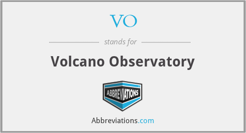 VO - Volcano Observatory