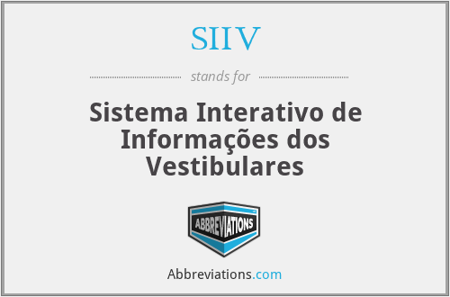 SIIV - Sistema Interativo de Informações dos Vestibulares