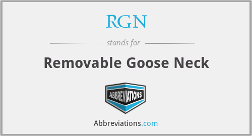 RGN - Removable Goose Neck