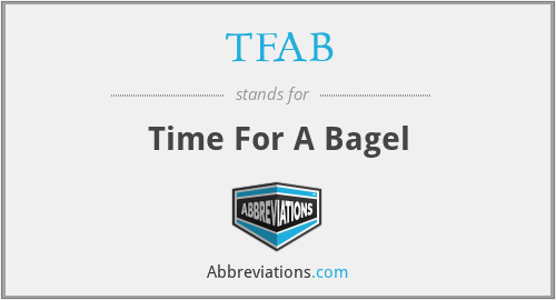TFAB - Time For A Bagel