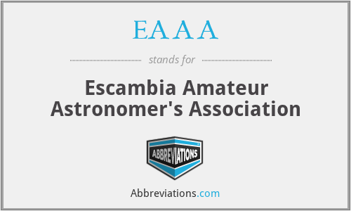 EAAA - Escambia Amateur Astronomer's Association