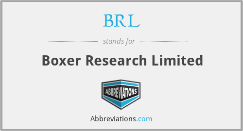 BRL - Boxer Research Limited