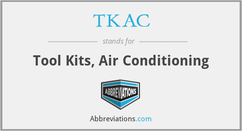 TKAC - Tool Kits, Air Conditioning