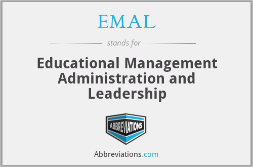 EMAL - Educational Management Administration and Leadership