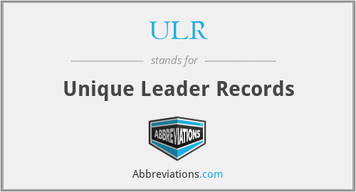 ULR - Unique Leader Records