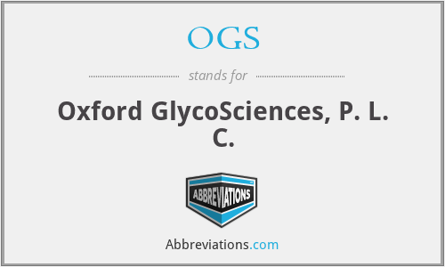 OGS - Oxford GlycoSciences, P. L. C.