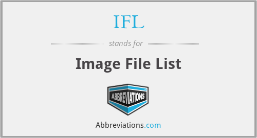 IFL - Image File List