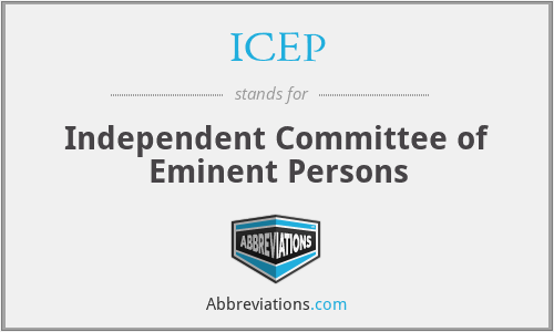 ICEP - Independent Committee of Eminent Persons