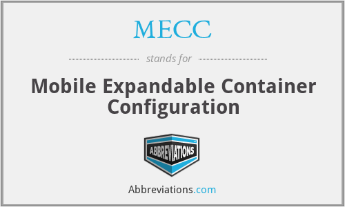 MECC - Mobile Expandable Container Configuration