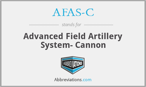 AFAS-C - Advanced Field Artillery System- Cannon