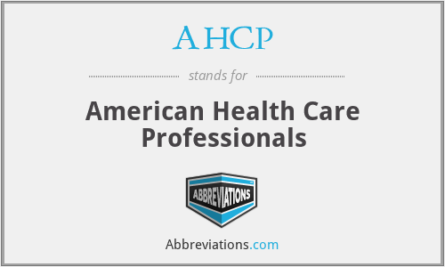 AHCP - American Health Care Professionals