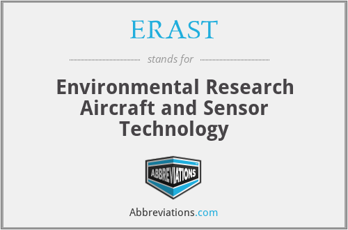 ERAST - Environmental Research Aircraft and Sensor Technology