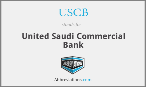 USCB - United Saudi Commercial Bank