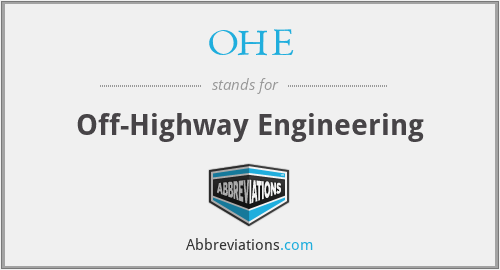 OHE - Off-Highway Engineering
