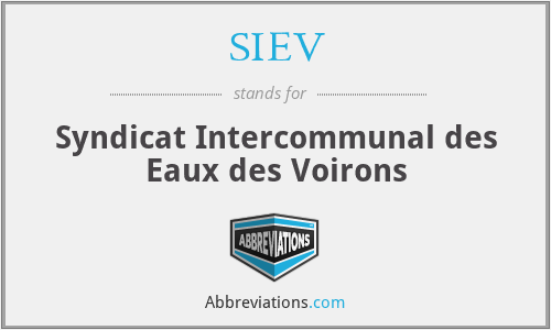 SIEV - Syndicat Intercommunal des Eaux des Voirons