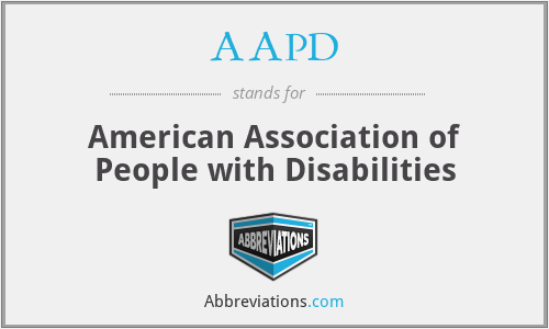 AAPD - American Association of People with Disabilities