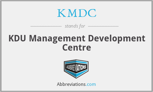 KMDC - KDU Management Development Centre
