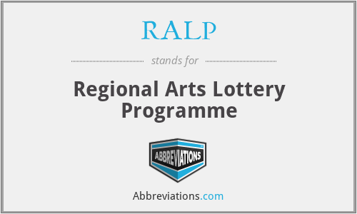RALP - Regional Arts Lottery Programme