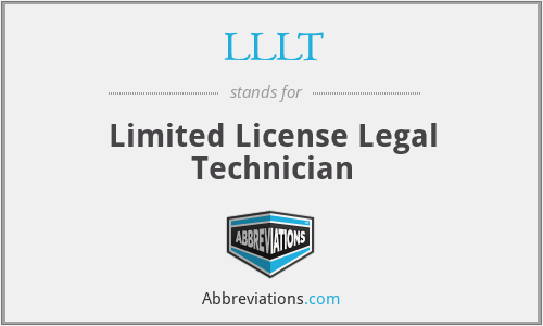 LLLT - Limited License Legal Technician