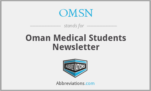 OMSN - Oman Medical Students Newsletter