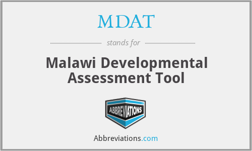 MDAT - Malawi Developmental Assessment Tool