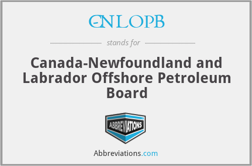 C-NLOPB - Canada-Newfoundland and Labrador Offshore Petroleum Board