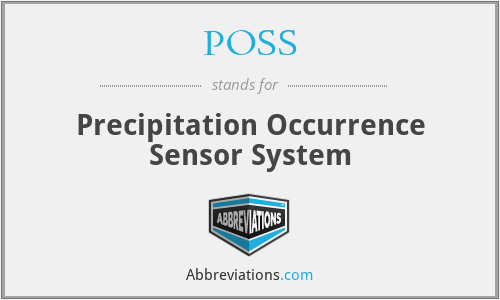 POSS - Precipitation Occurrence Sensor System