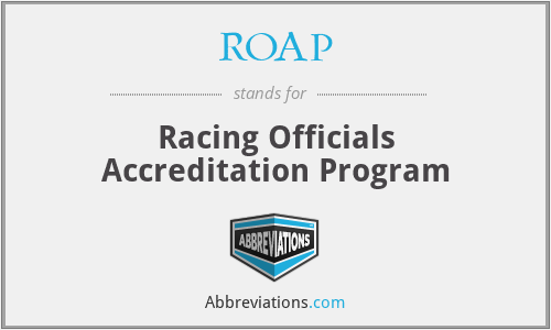 ROAP - Racing Officials Accreditation Program