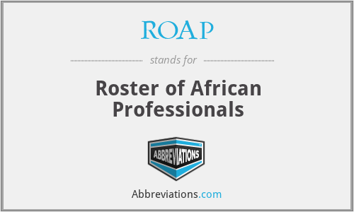 ROAP - Roster of African Professionals