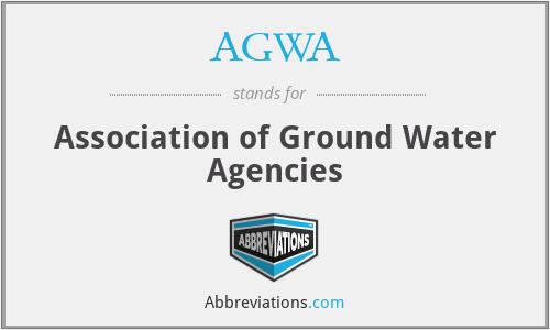 AGWA - Association of Ground Water Agencies