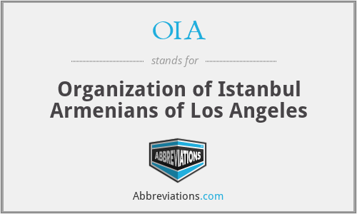 OIA - Organization of Istanbul Armenians of Los Angeles