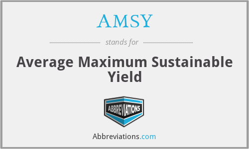 AMSY - Average Maximum Sustainable Yield