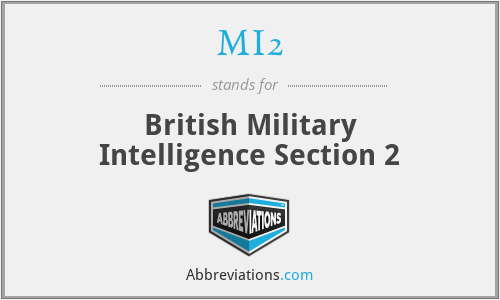 MI2 - British Military Intelligence Section 2